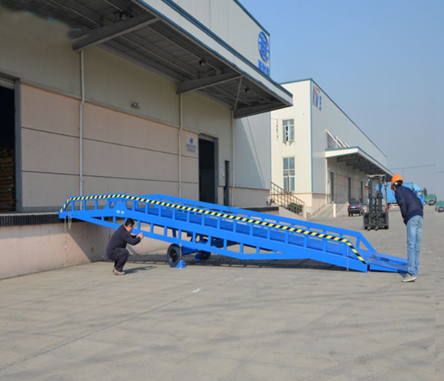 万载移动式登车桥应用